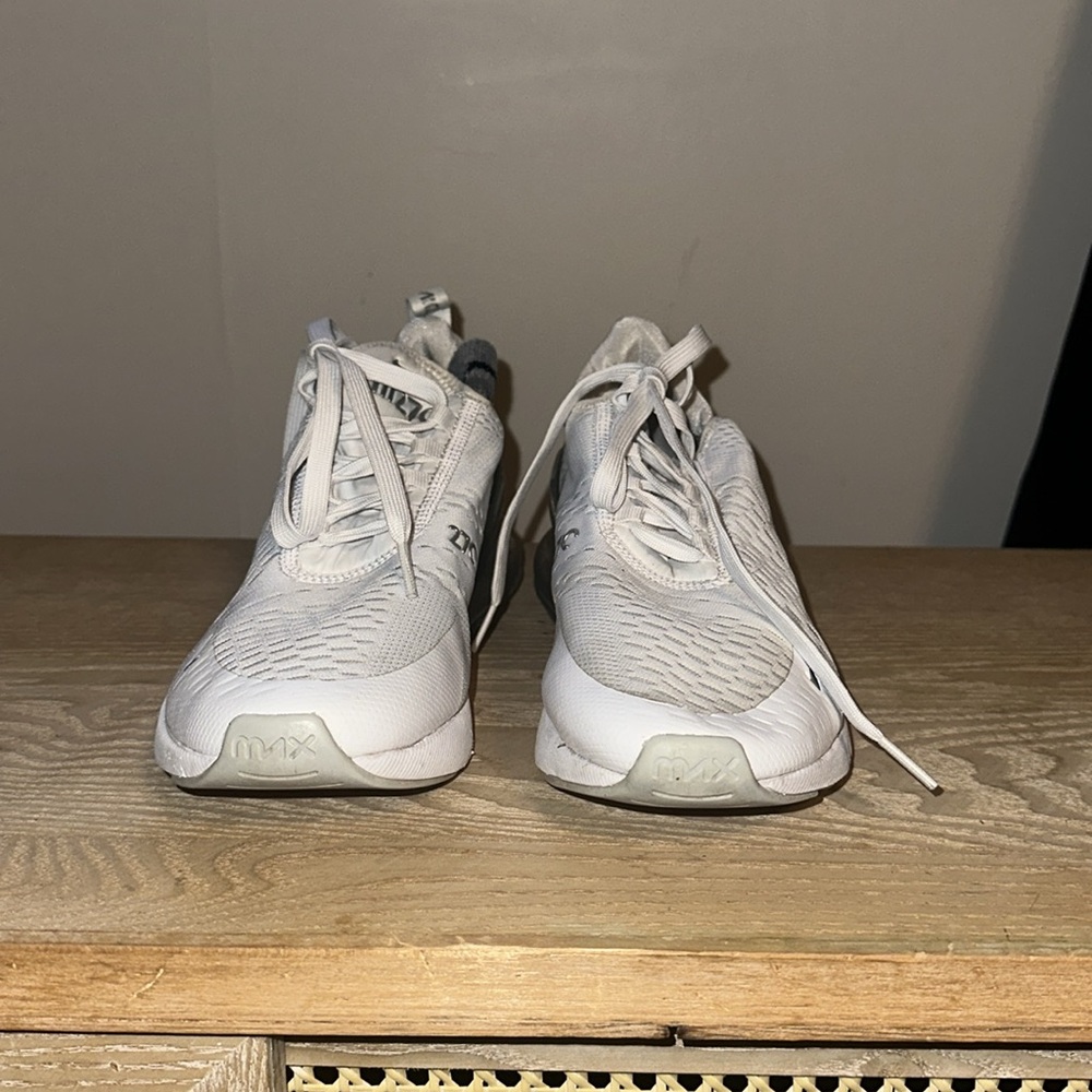 Nike Air Max White and Gray Sneakers - Picture 2 of 6